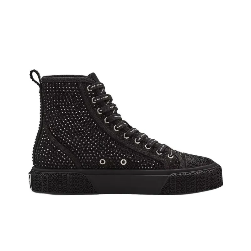 MARC JACOBS The Crystal Canvas High-top Sneakers-1