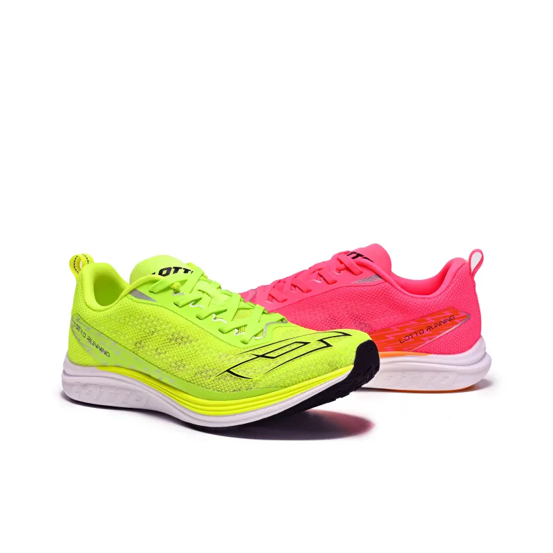 LOTTO Cushioning Rebound Wear-Resistant Low-Top Running Shoes Men's Neon Yellow-6