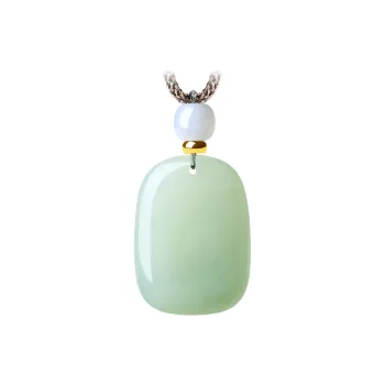 LAOMIAO Pendants Pale Greenish White Jade Women's