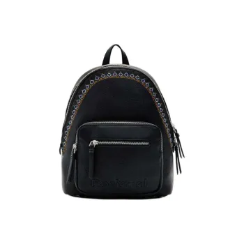 Desigual Polyurethane Backpack Small Size Women's Black