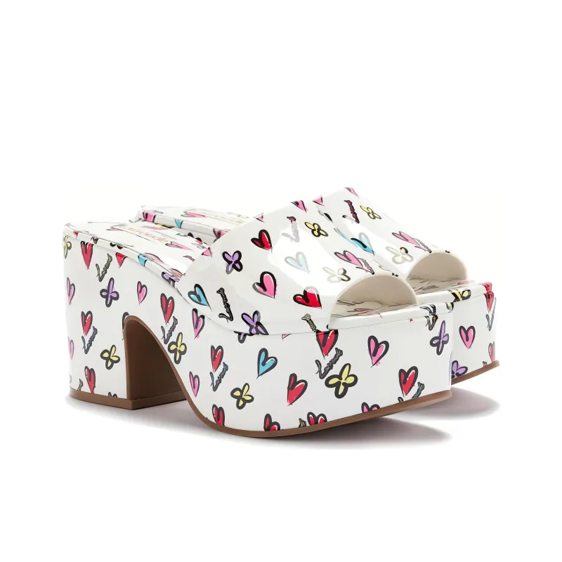 Larroude Slip-Resistant Abrasion-Resistant Slide Slippers Women's White-2