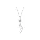 Plain Chain+Pendant+Crystal+Letter Z