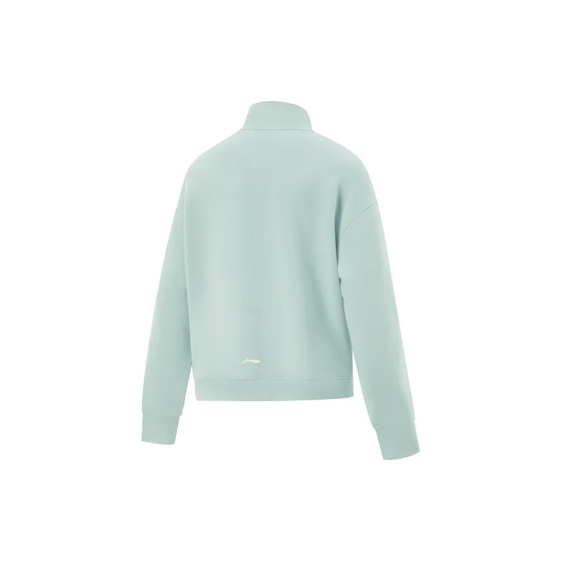LiNing Fitness Series Sweatshirt Women's Gray Green-1