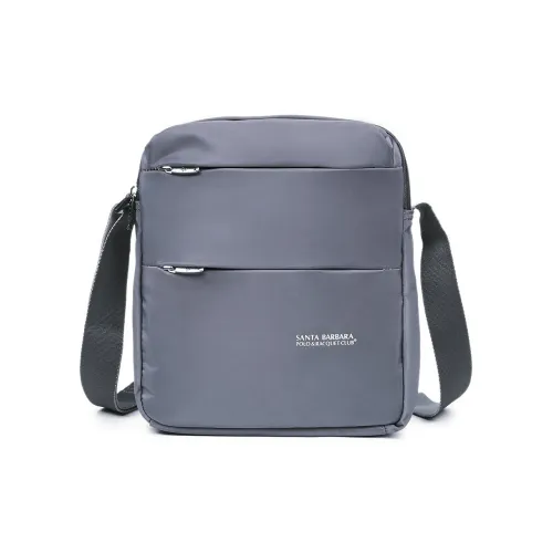 SANTA BARBARA POLO & RACQUET CLUB Fabric Crossbody Bags Shoulder Bags Regular Men's Gray