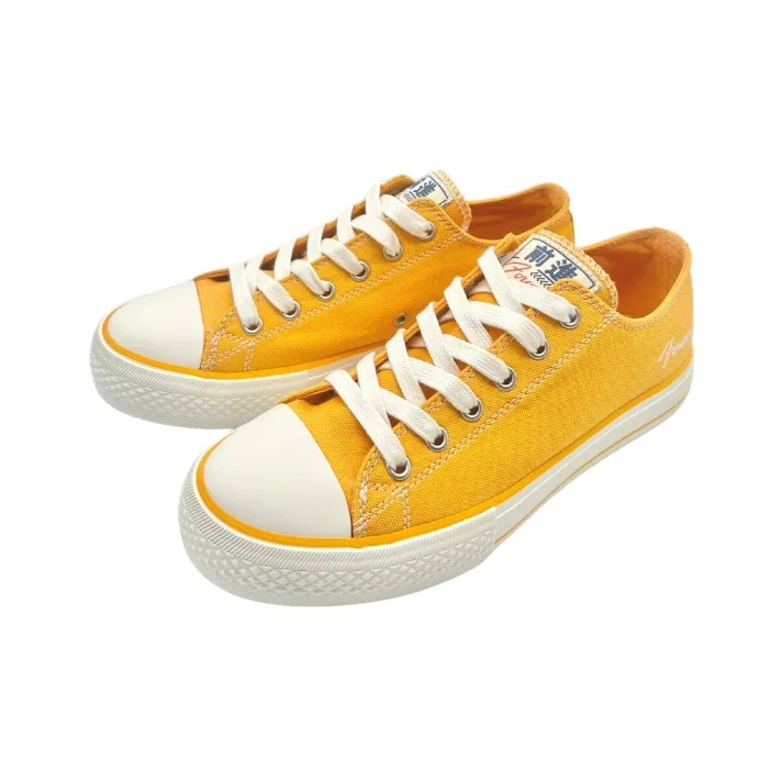 QIANJIN Slip Resistant, Abrasion Resistant, Lightweight Low Top Canvas Shoes Unisex Earth Yellow-2