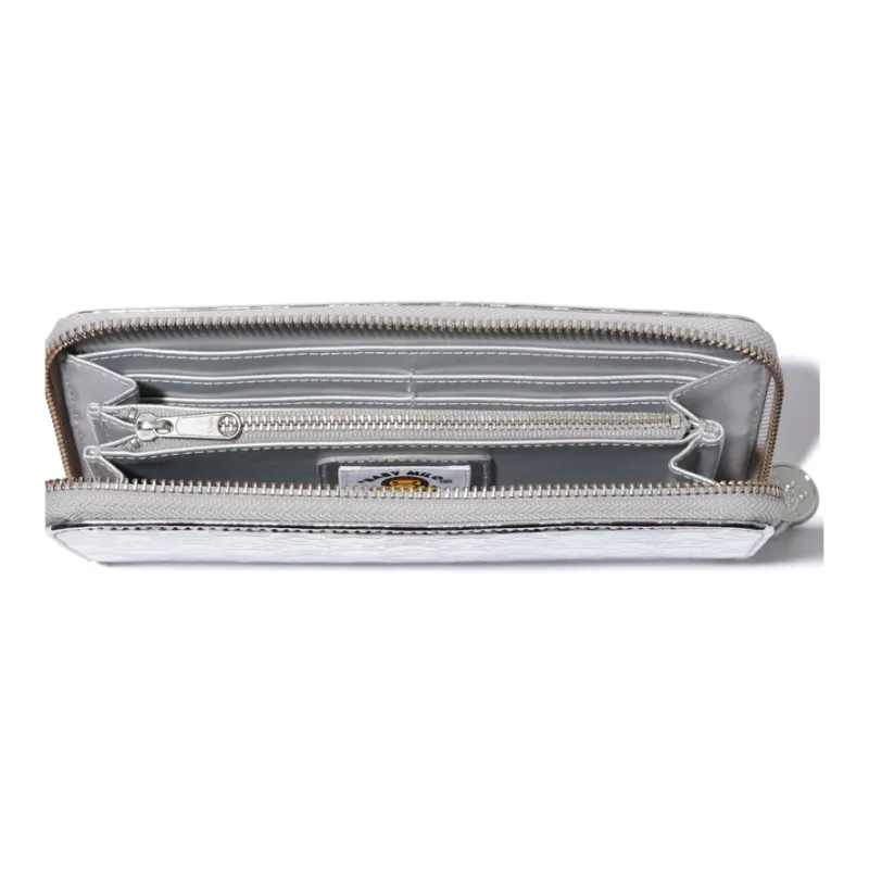 BABY MILO STORE BY A BATHING APE Artificial Leather Wallet Unisex Gold/Silver-3