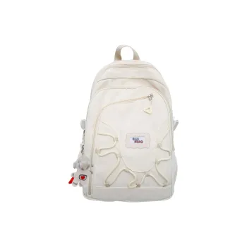 BRABOSTON Nylon Backpack Unisex White/Black/Purple/Khaki/Dark Blue