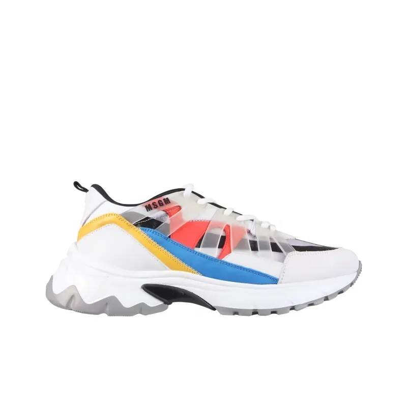 MSGM Low Top Casual Shoes Men's White-1