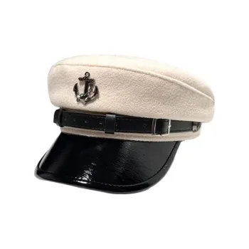 JKEM Leather/Polyester Painter Beret Women's