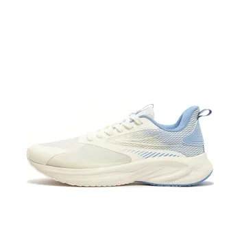 361° Speed Cushioning Wear Resistant Low Top Running Shoes Men's White Blue