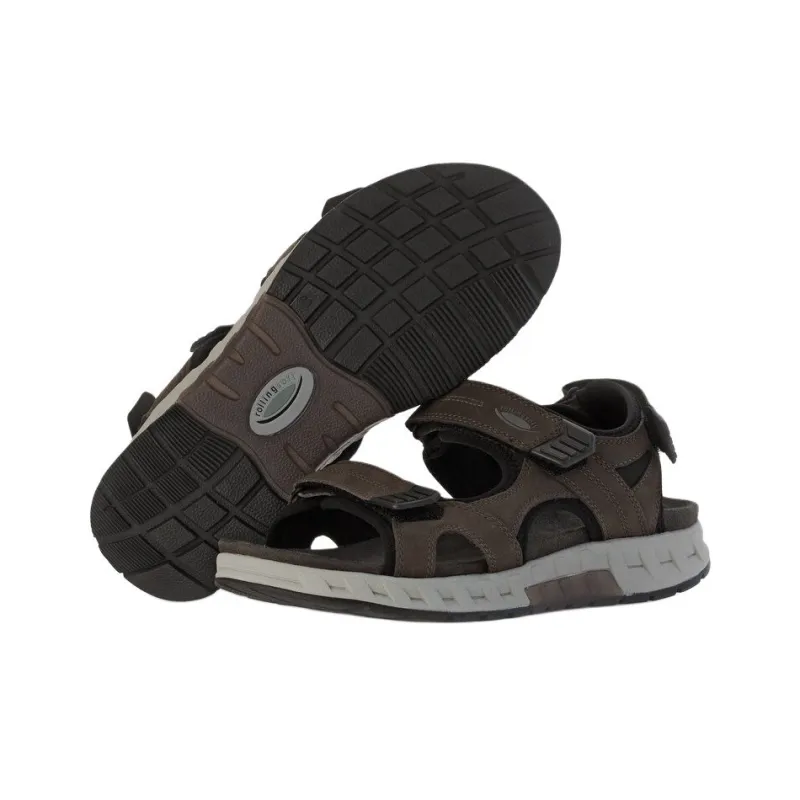 Gabor Rollingsoft Beach Sandals Men's Brown-5
