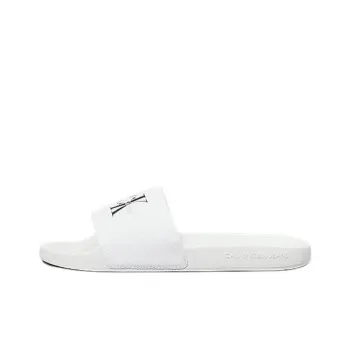 CALVIN KLEIN Slide Slippers Women's White