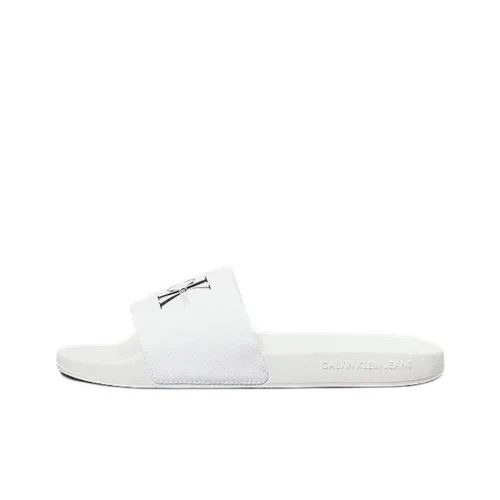 CALVIN KLEIN Slide Slippers Women's White