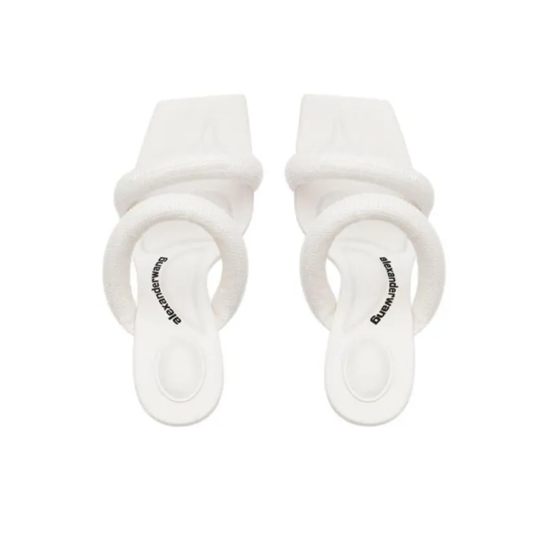 Alexander Wang Julie Slide Slippers 10.5cm Women's White-2