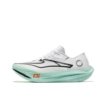 Erke Zhijing 2.0 Cushioning Wear Resistant Rebound Low Top Carbon Plate Casual Running Shoes Men's White Green Black