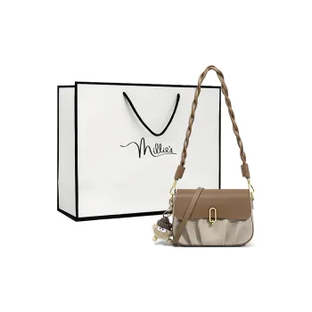 MILLIE'S Cow Leather With Synthetic Leather Shoulder Bag, Cloud Bag, Shoulder Bag Women's