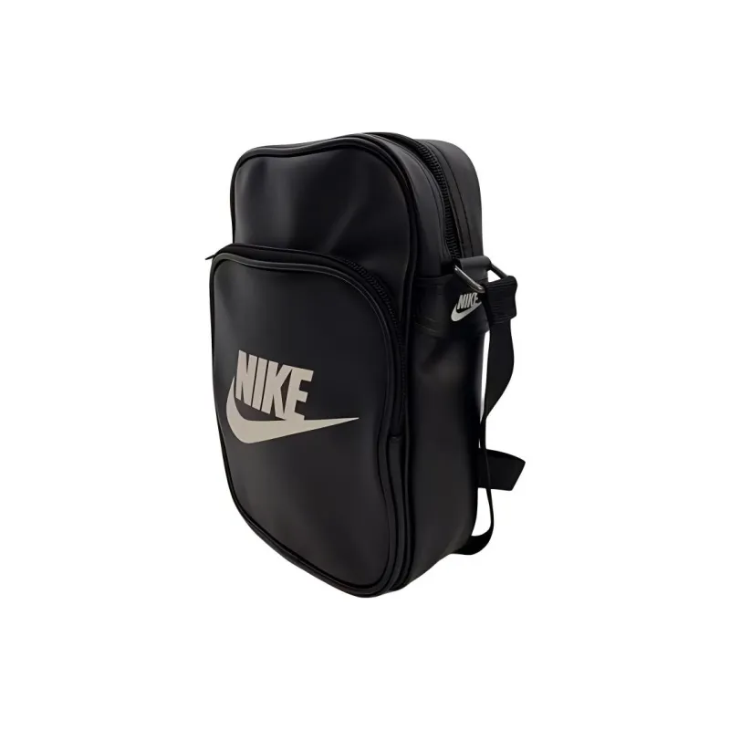 Nike Heritage Leather Shoulder Bag Crossbody Bag Regular Unisex Black-3