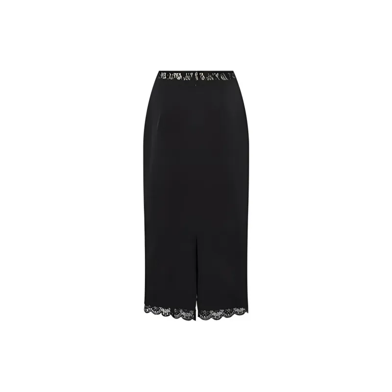 LA CRAWFISH Casual Long Skirts Women's Black-1