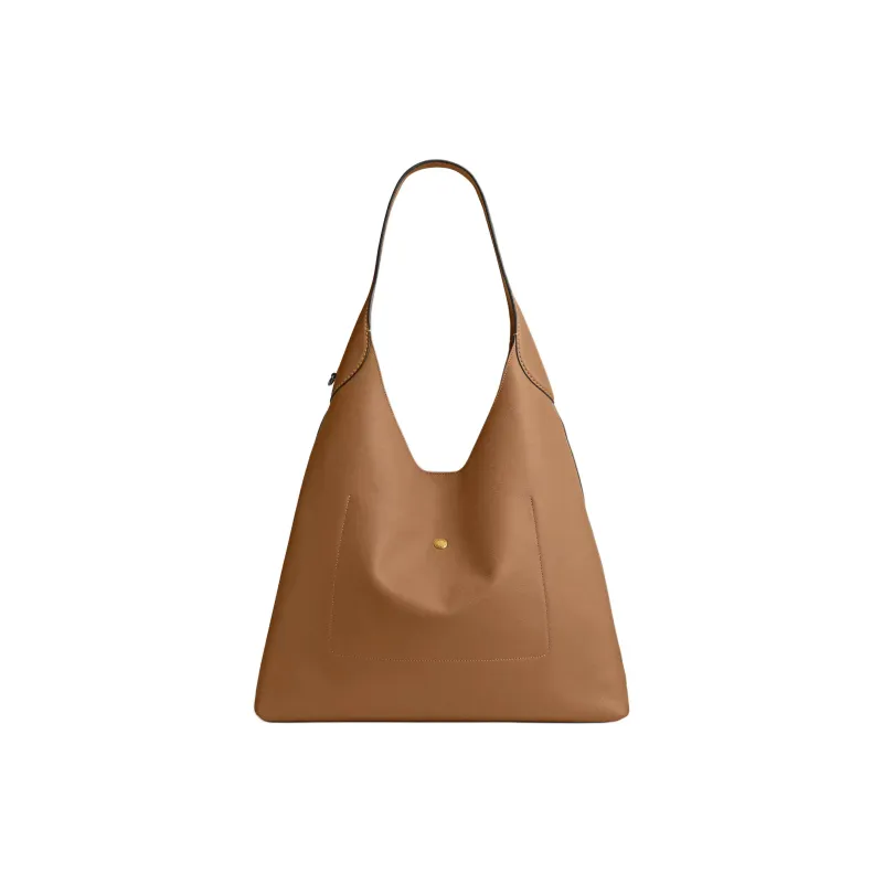 COACH Brooklyn Natural Grain Leather Hobo Bag, Handbag, Shoulder Bag Tubas Women's Honey-0