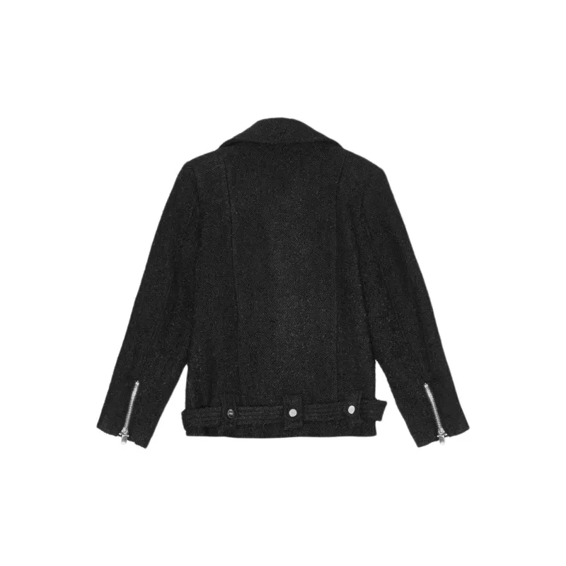 GANNI Bouclé Biker Jacket-1