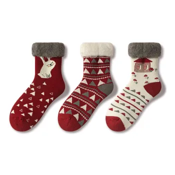JIAZINI Mid Calf Socks Women's Combo Set