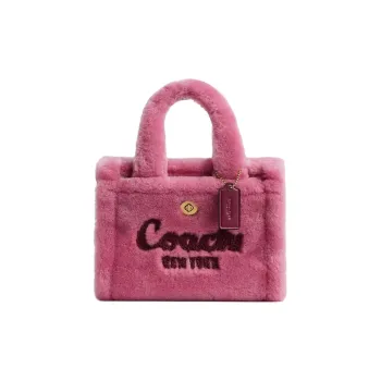 COACH Cargo Shearling Crossbody One Shoulder Handbag Mini Women's Rose Pink
