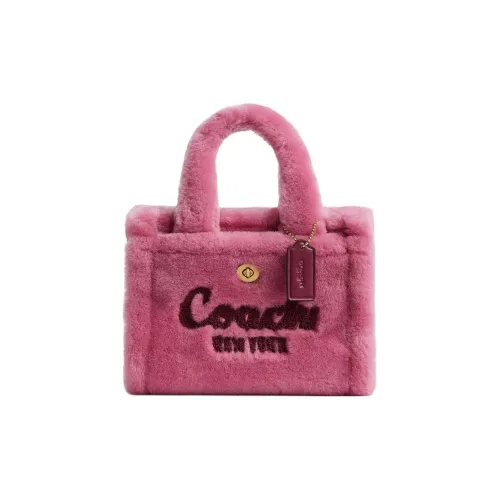 COACH Cargo Shearling Crossbody One Shoulder Handbag Mini Women's Rose Pink