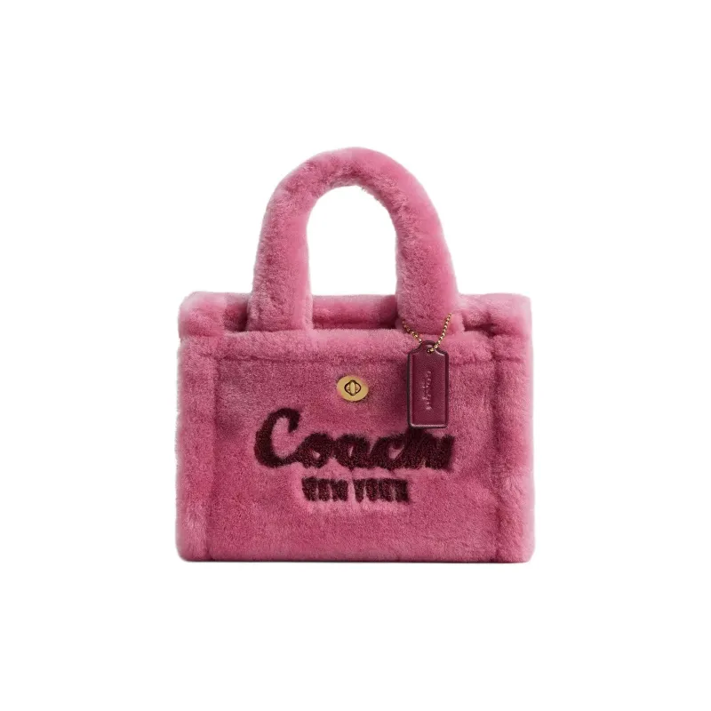 COACH Cargo Shearling Crossbody One Shoulder Handbag Mini Women's Rose Pink-0