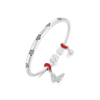 Otoshi 999 Fine Silver Bangles Women's Silver