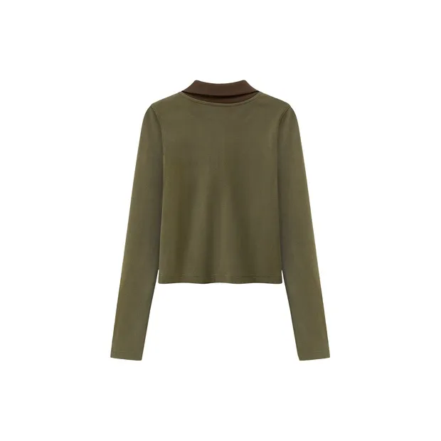 CHUU T Shirts Women's Mustard Green-1