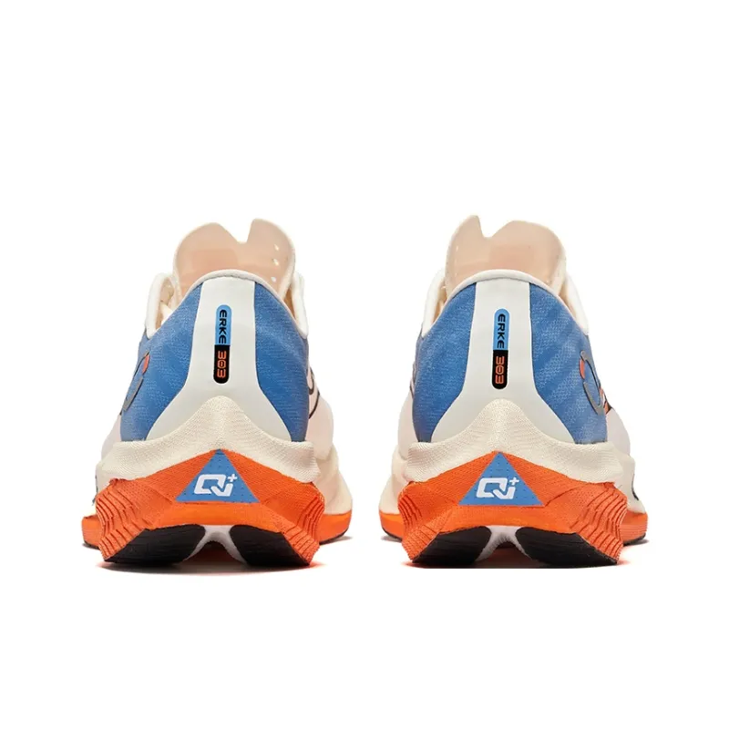Erke Zhijing 2.0 Cushioning Rebound Low-Top Running Shoes Men's Microcrystal White/Jet Black-4
