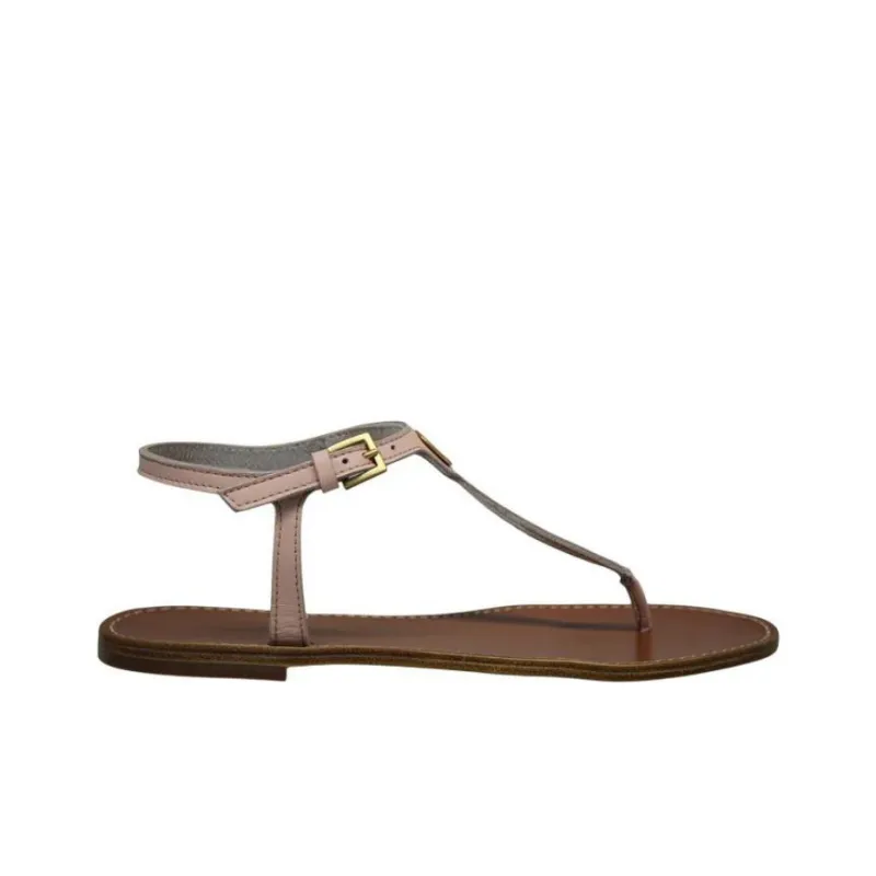 INES DE LA FRESSANGE One Strap Sandals Women's Brown-1