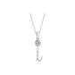 Plain Chain+Pendant+Crystal+Letter I