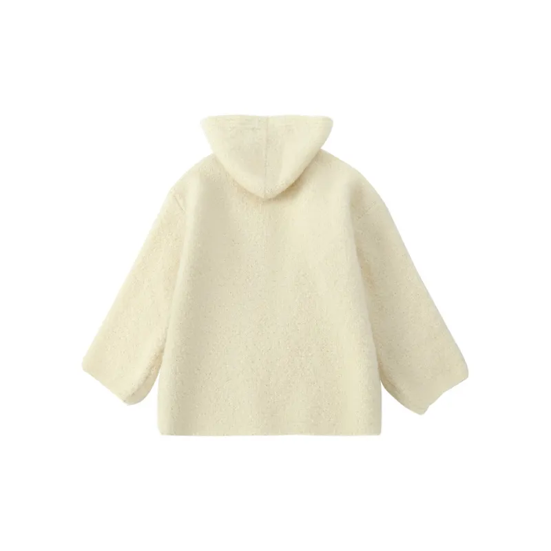 ACAINES Coats Women's Ecru[80% Wool]-1