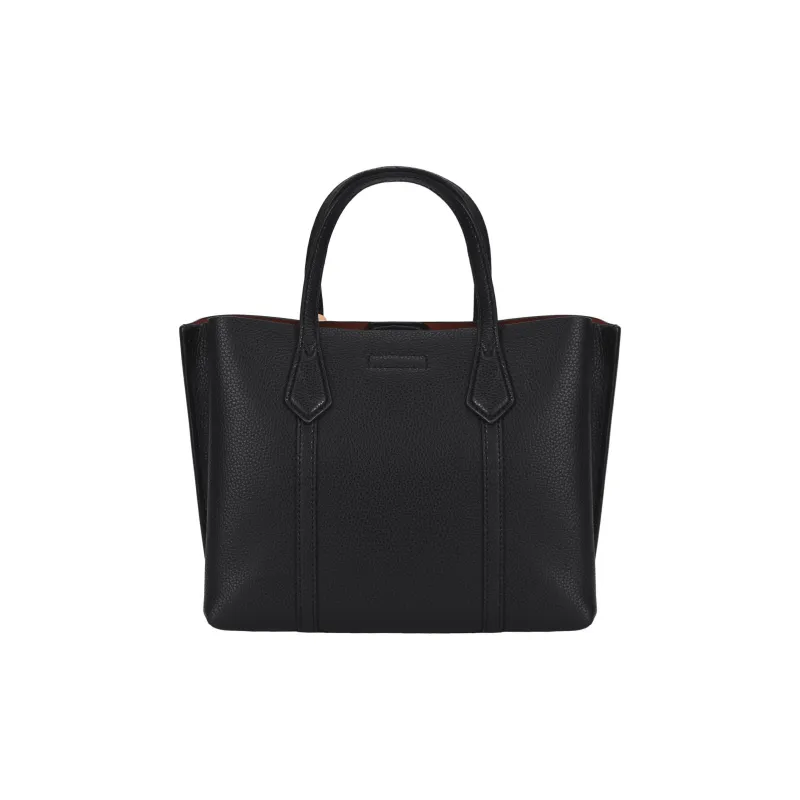 TORY BURCH Perry Leather Tote Bag, Shopping Bag, Shoulder Bag, Crossbody Bag, Handbag Trumpets Women's Black-2