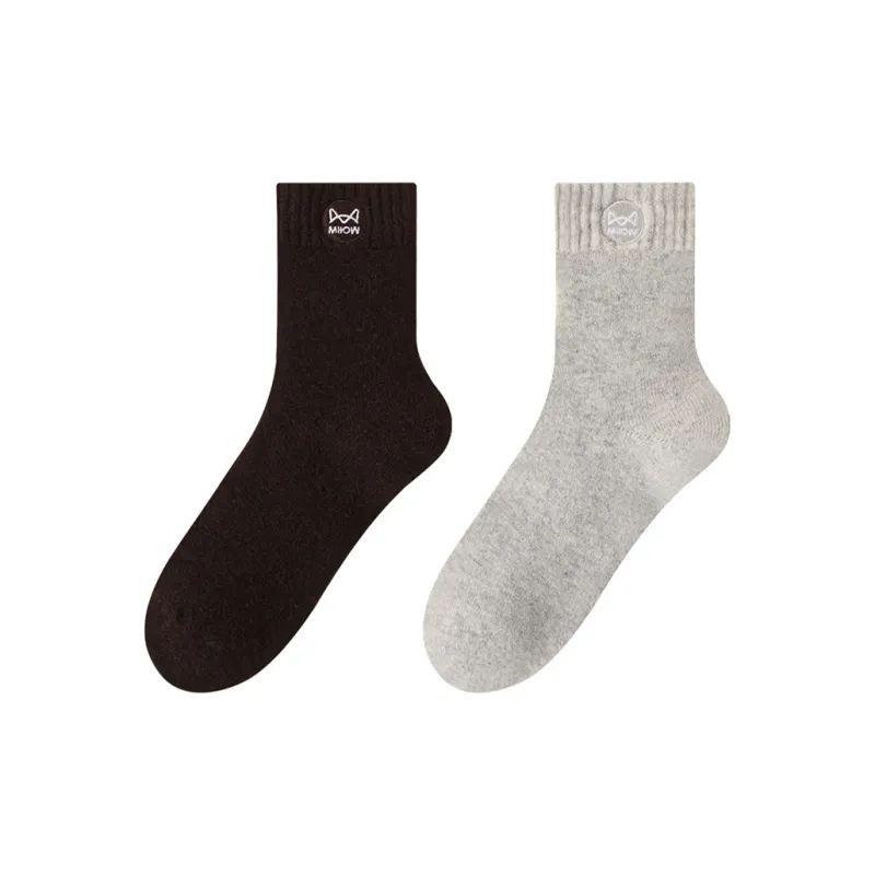 MIIOW Mid Calf Socks Unisex 2 Pack-7