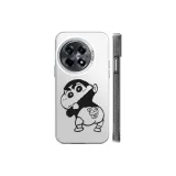 Transparent White-Black with Shin-Chan Pointing at Butt