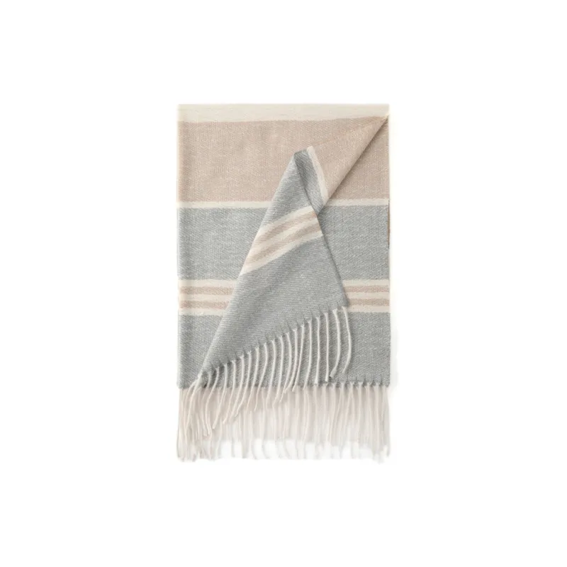FREE RABBITⅡ Korean Style Fashion Elegance Versatile Warm Fringe Shawl Scarf Unisex-3