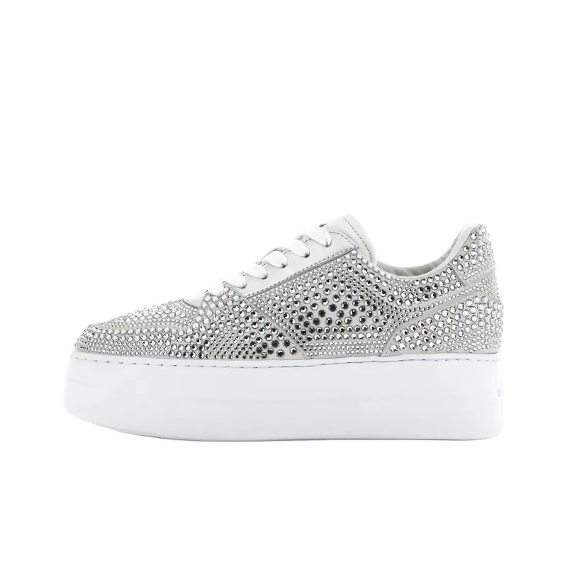 HOGAN Skyscraper Low-Top Skateboard Shoes Women's Silver-0
