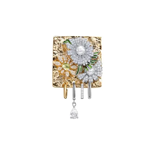 MIDNIGHT OPERA HOUSE Artificial Pearl Brooches Women's Gold