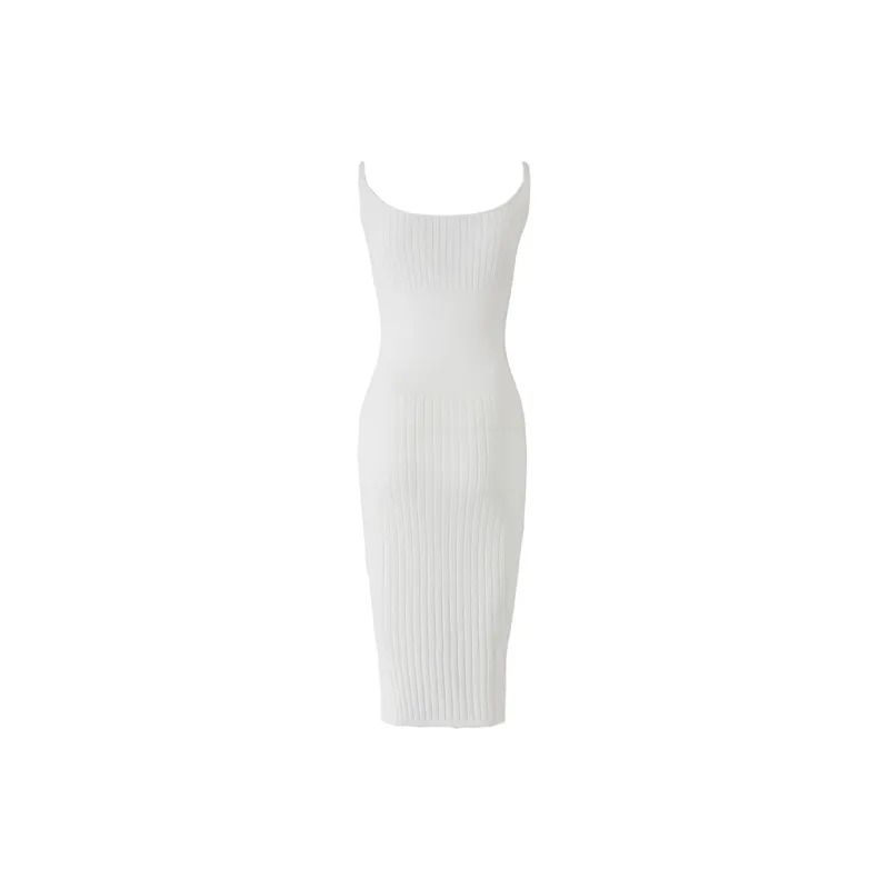 TURN UP Slip Dresses Women's White-1