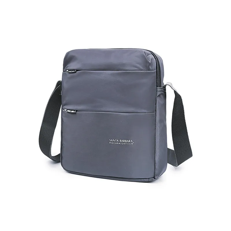 SANTA BARBARA POLO & RACQUET CLUB Fabric Crossbody Bags Shoulder Bags Regular Men's Gray-7