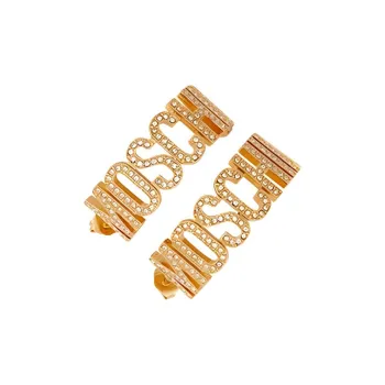 MOSCHINO Metal Earrings Women's Gold
