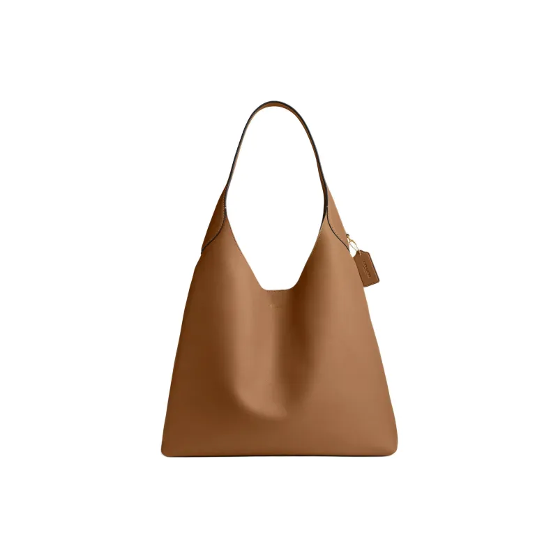 COACH Brooklyn Natural Grain Leather Hobo Bag, Handbag, Shoulder Bag Tubas Women's Honey-2