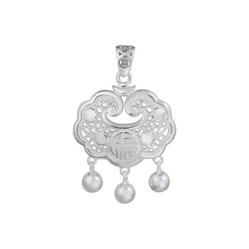 JINLUWANG Foot Silver 990 Pendants Women's