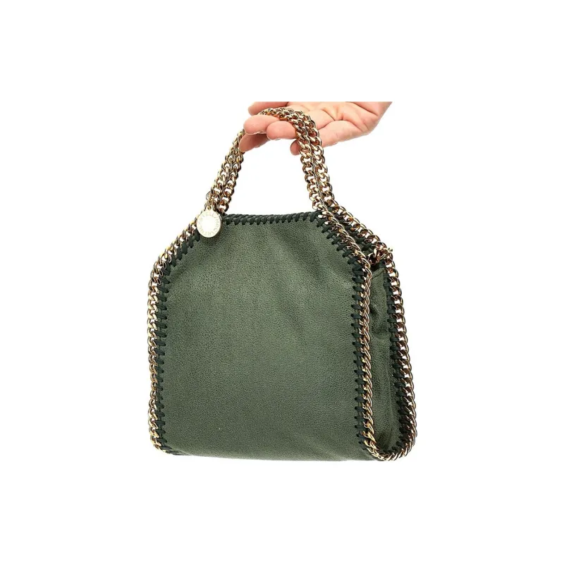 Stella McCartney Falabella Polyester Tote Bag Shopping Bag Handbag Women's Army Green-4