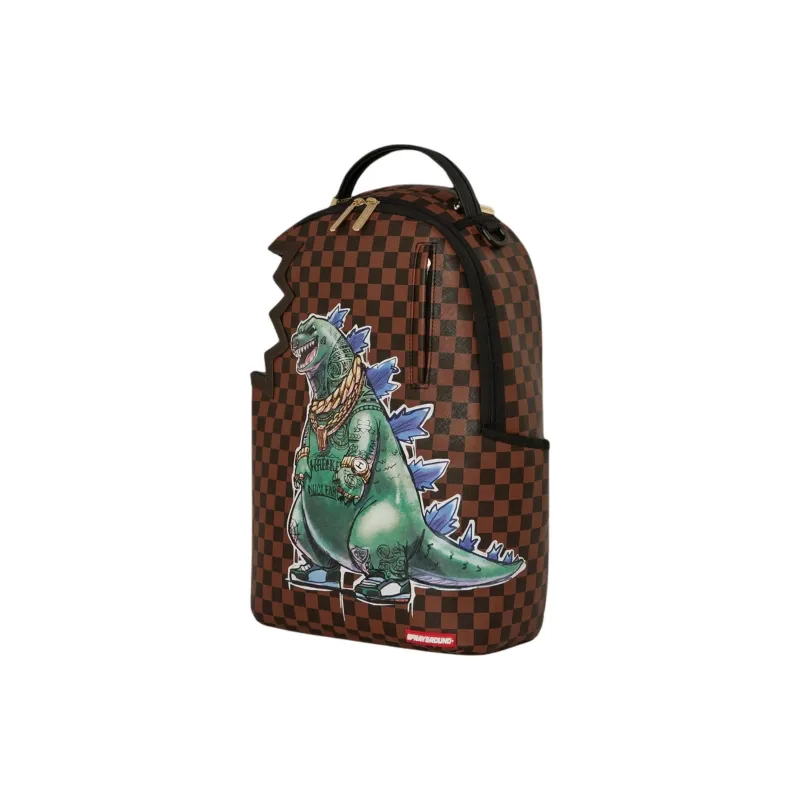 SPRAYGROUND Sprayzilla Side Bite DLXV Backpack Brown-1