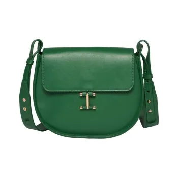 INES DE LA FRESSANGE Calfskin Shoulder Bag Women's Green