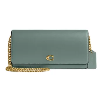 COACH Calfskin Shoulder Bag, Crossbody Bag, Wallet Mini Women's Sage
