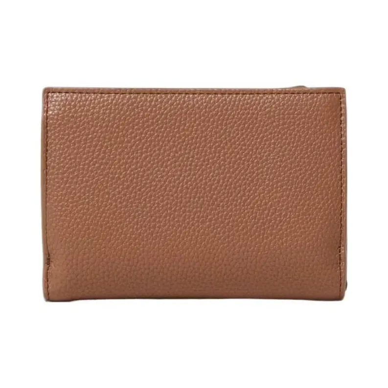 EMPORIO ARMANI Grain Synthetic Leather Wallet Women's Brown-1